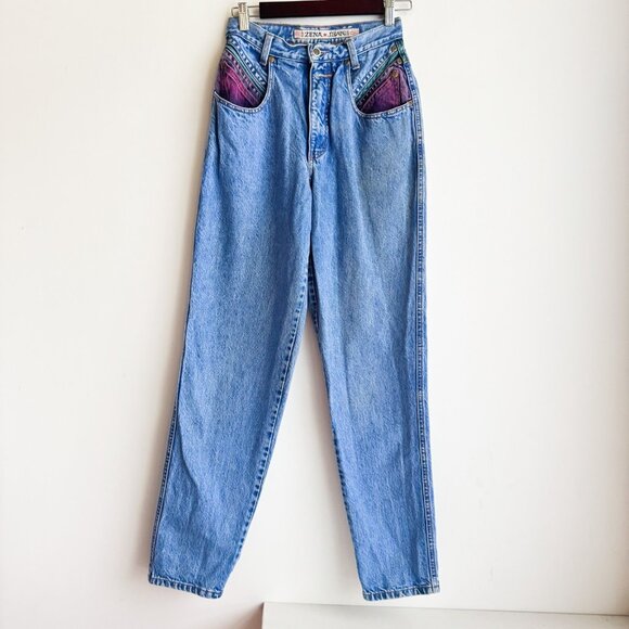 Zena Jeans Vintage Dyed DenimRelaxed Fit Jeans 25 - Picture 3 of 7